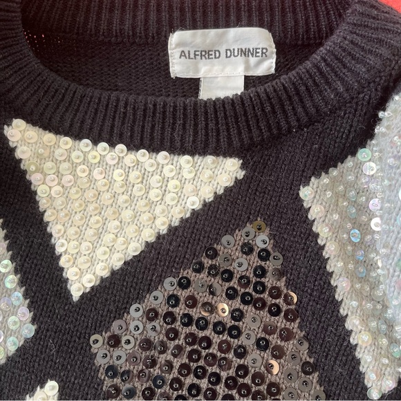 Vintage Alfred Dunner diamond pattern sweater with beads and sequins - Picture 5 of 5